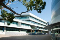 A white multi storey building