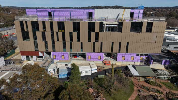 Progress Photo of the Mt Barker Hospital development as at July 2026