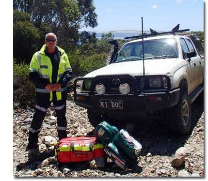 A uniformed Rural Emergency Responder Network doctor