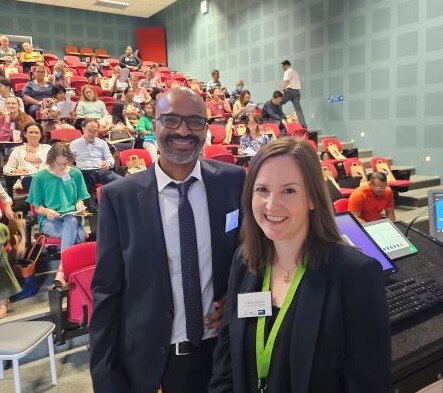 Doctors in a lecture theatre