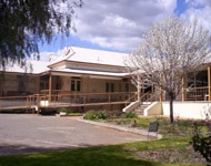 Main entrance to Jamestown Hospital and Health Services