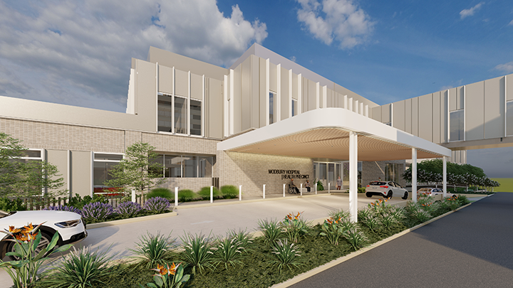 Render on the new Mental Health facility at Modbury Hospital
